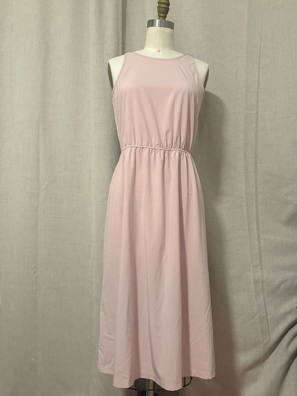 Banana Republic Blush Pink Sleeveless Midi Dress